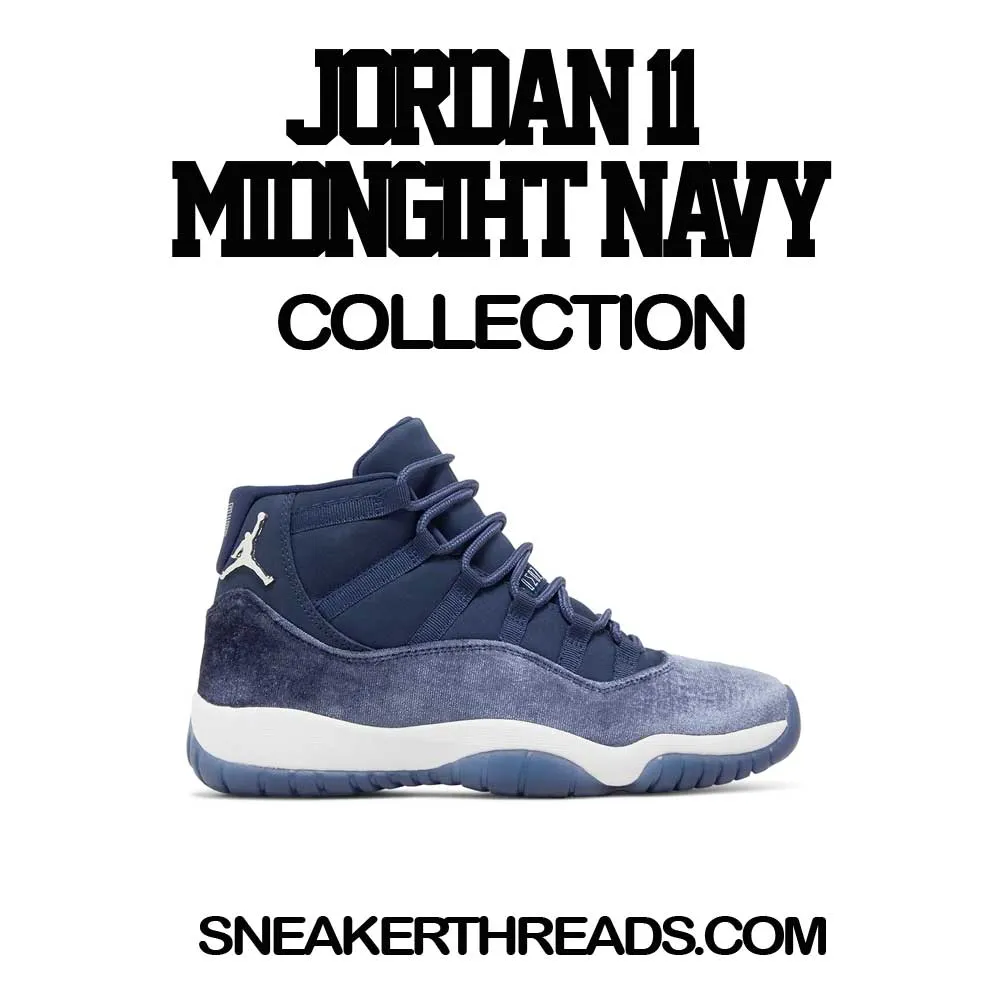 Retro 11 Midnight Navy 82 Shirt - Raging Face - White