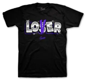 Retro 13 Court Purple Shirt - Lover - Black