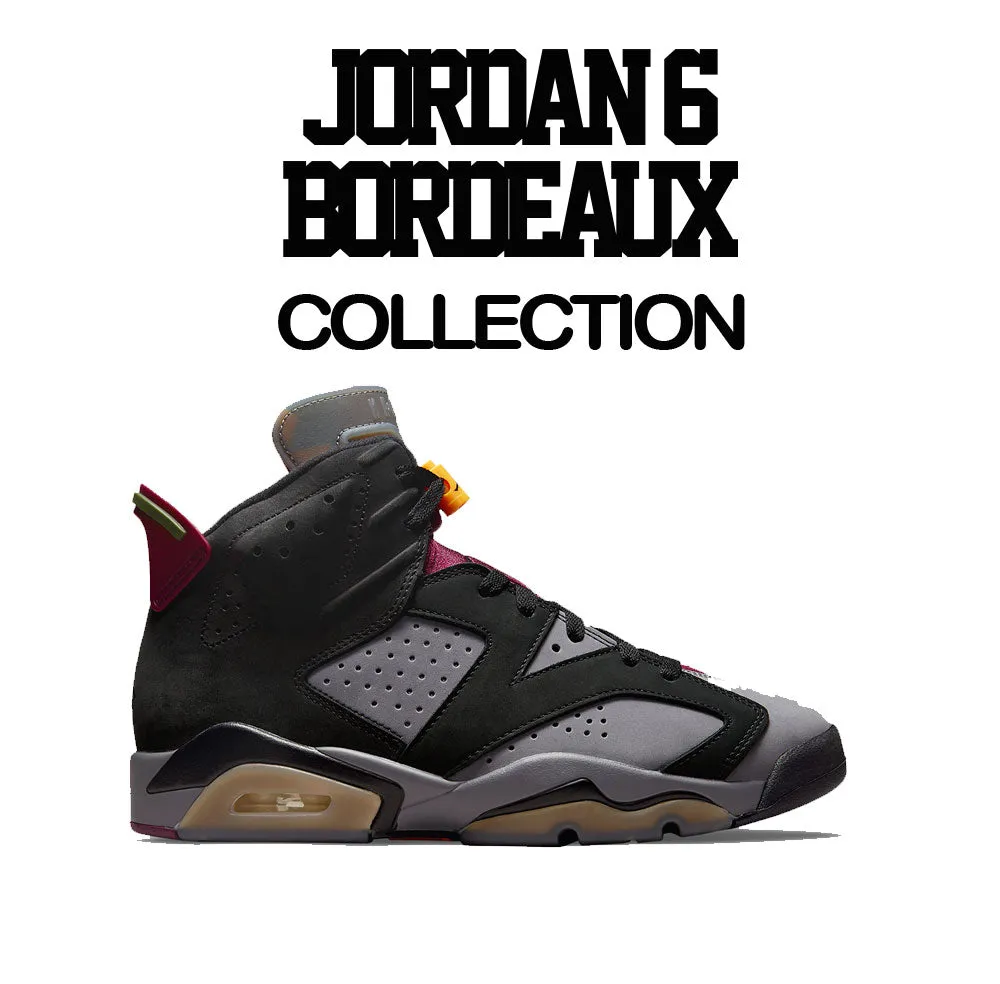 Retro 6 Bordeaux Broken Heart Shirt