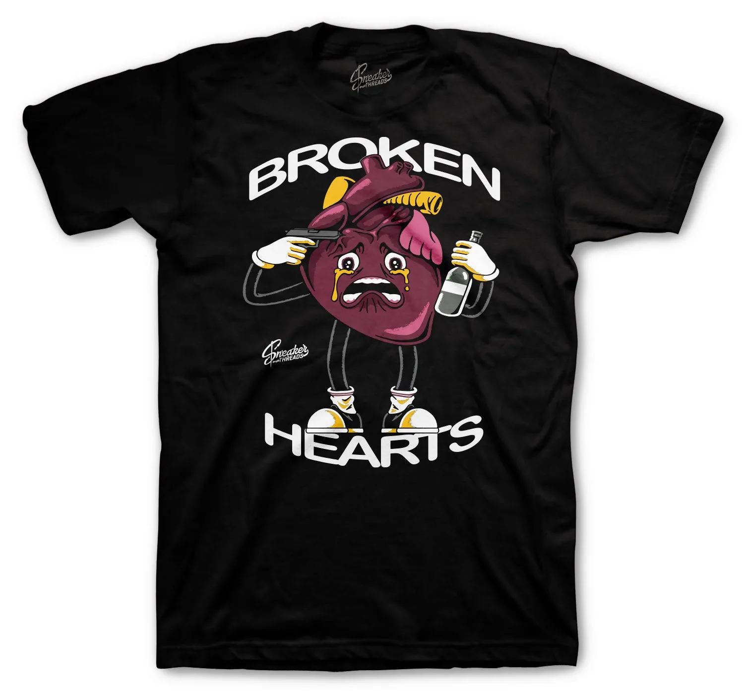 Retro 6 Bordeaux Broken Heart Shirt