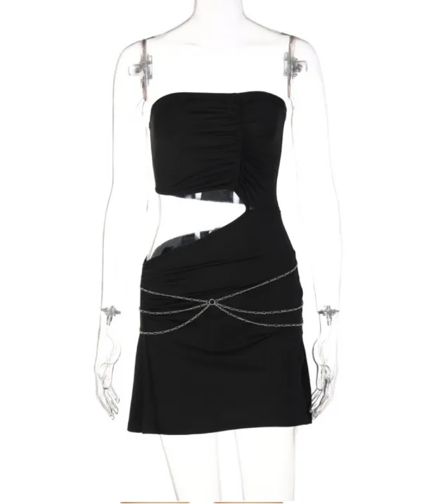 Straples Cut-Out Mini Dress