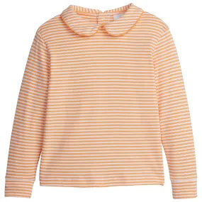 Striped Peter Pan Shirt - Orange