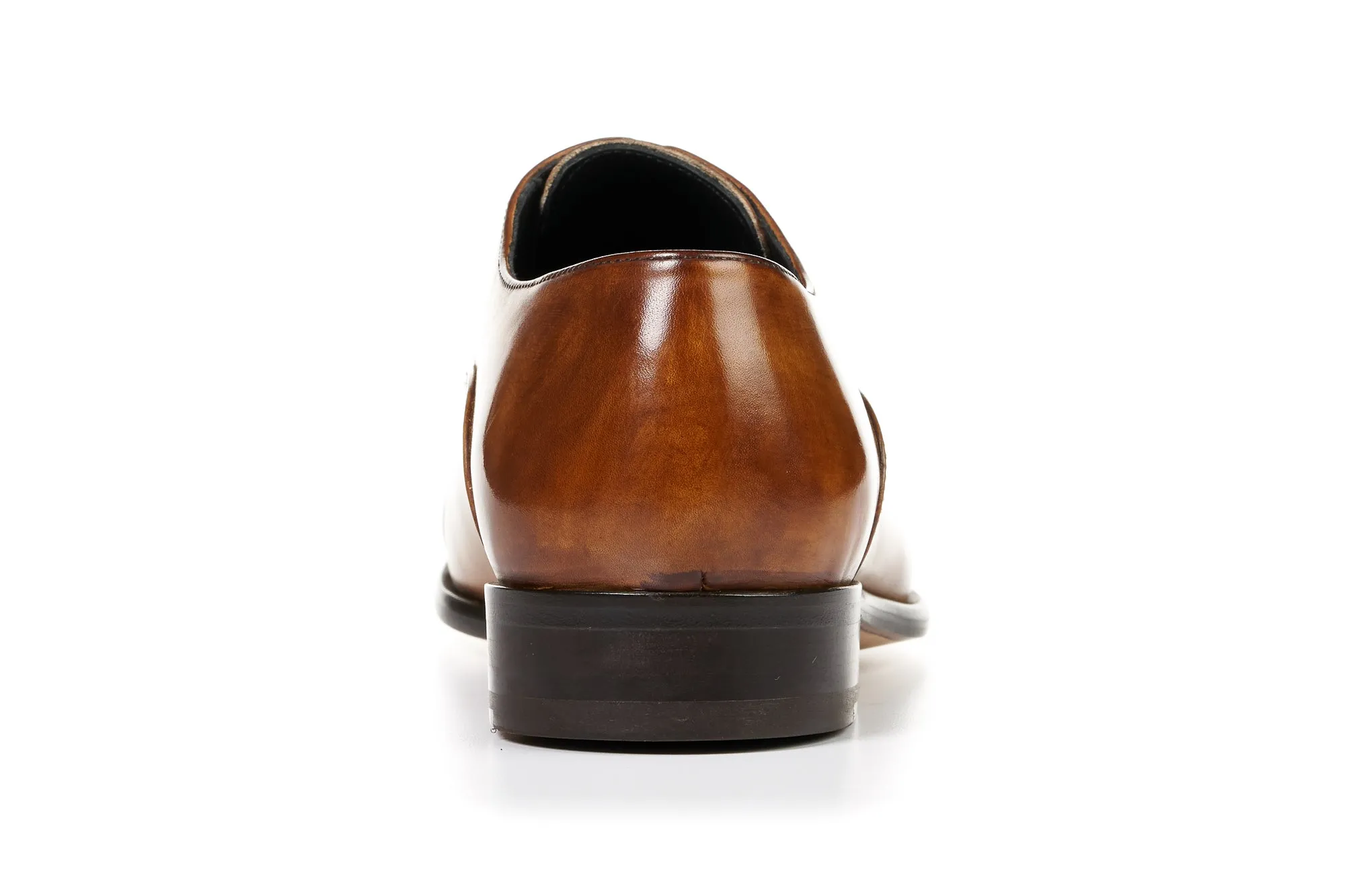 The Cagney II Stitched Cap-Toe Oxford - Tobacco