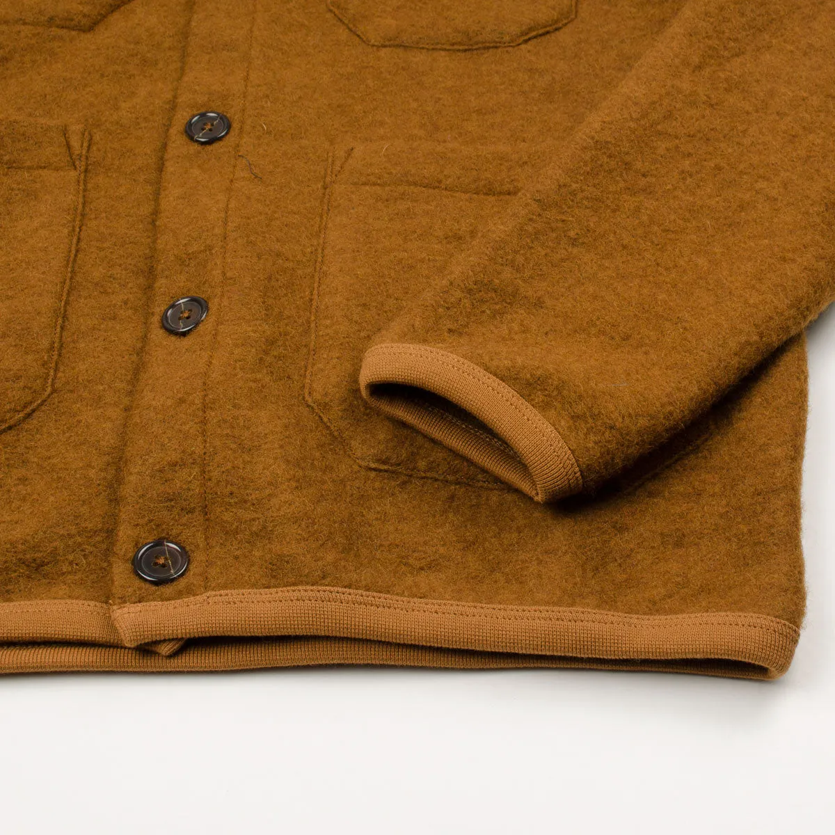 Universal Works - Cardigan Wool Fleece - Rust