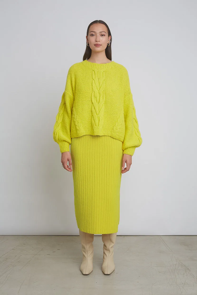 VAIDA SWEATER | CITRON