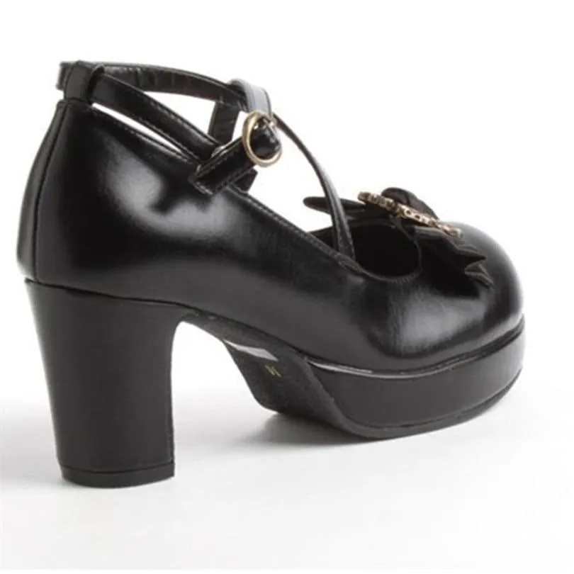 Victorian Bow Lolita Heels