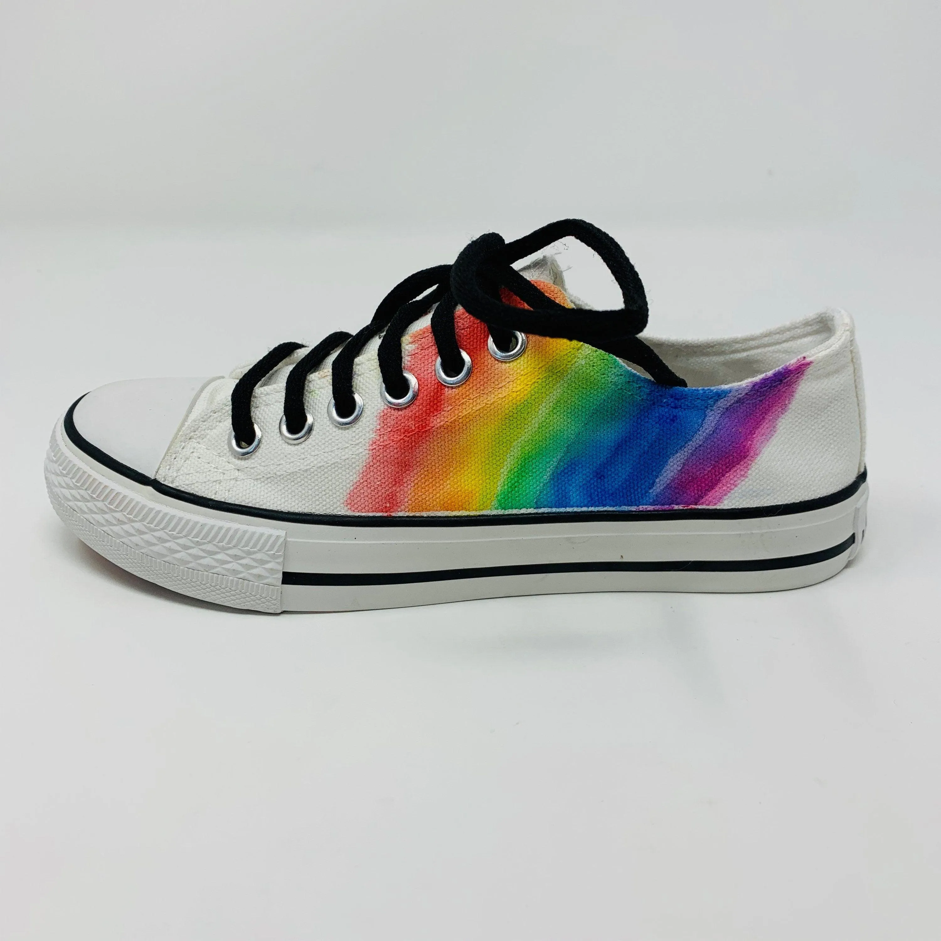 Watercolor Rainbow Sneakers