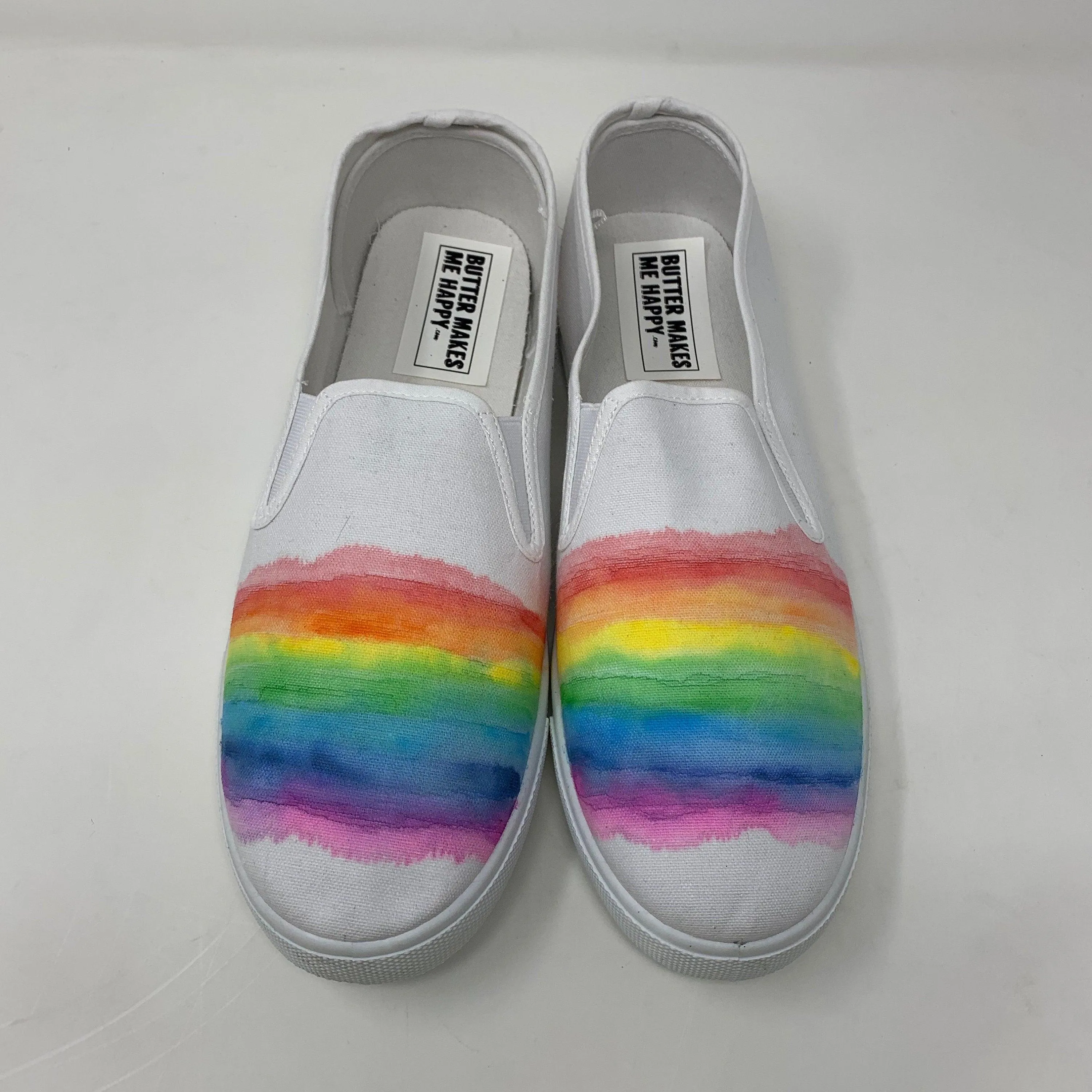 Watercolor Rainbow Sneakers