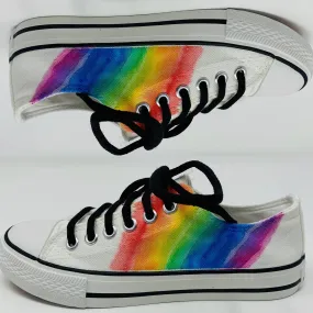 Watercolor Rainbow Sneakers